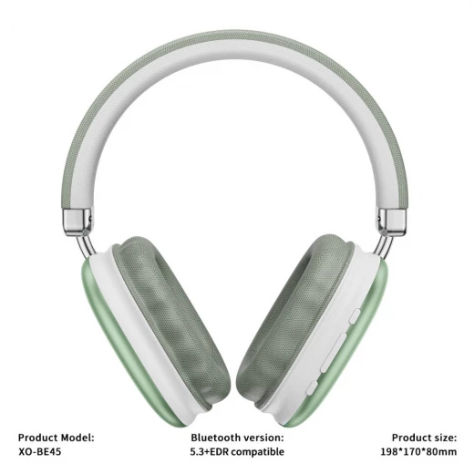 XO BE45 Beiguo Headband Bluetooth Headphones Green XO BE45 Beiguo Headband Bluetooth Headphones Green